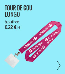 TOUR DE COU PUBLICITAIRE BASIQUE 'LUNGO'