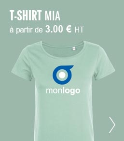 TEE-SHIRT PUBLICITAIRE FEMME 'MIA'