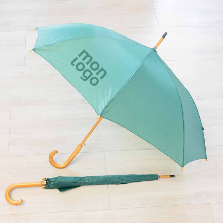 PARAPLUIE PERSONNALISÉ CANNE BOIS A OUVERTURE AUTOMATIQUE 'DUNDEE'