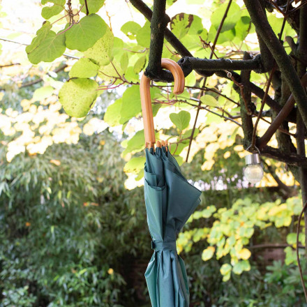 PARAPLUIE PERSONNALISÉ CANNE BOIS A OUVERTURE AUTOMATIQUE 'DUNDEE'