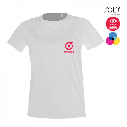 TEE SHIRT FEMME PUBLICITAIRE 'IMPERIAL FIT' 190 GR/M² BLANC