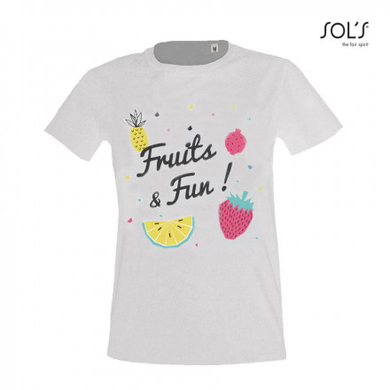 TEE SHIRT FEMME PUBLICITAIRE 'IMPERIAL FIT' 190 GR/M² BLANC