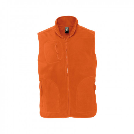 BODYWARMER PUBLICITAIRE POLAIRE MIXTE 'NORWAY' 320 GR/M² - orange
