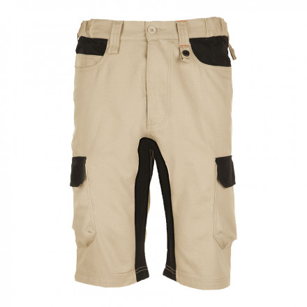 BERMUDA BICOLORE PERSONNALISÉ PRO HOMME 'IMPULSE PRO' - corde/noir