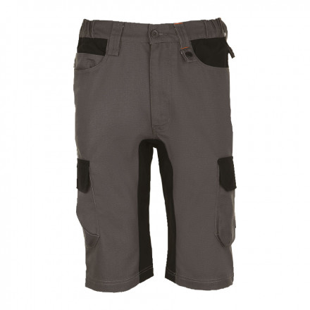 BERMUDA BICOLORE PERSONNALISÉ PRO HOMME 'IMPULSE PRO' - gris noir