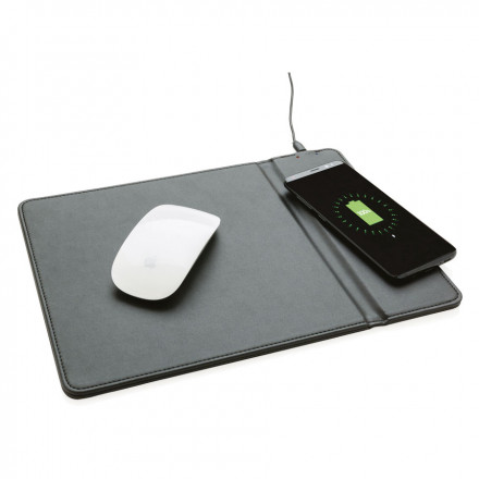 TAPIS DE SOURIS PERSONNALISÉ À INDUCTION 'PILPAD' - noir