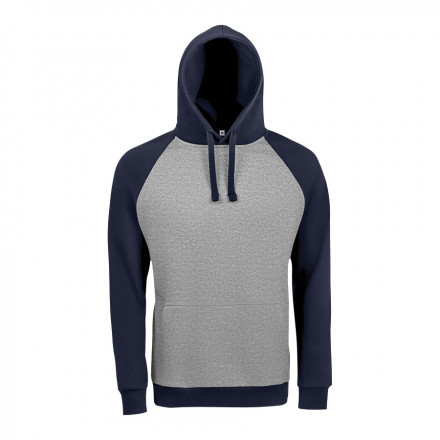 SWEAT-SHIRT MIXTE BICOLORE A PERSONNALISER 'SEATTLE' - gris/marine