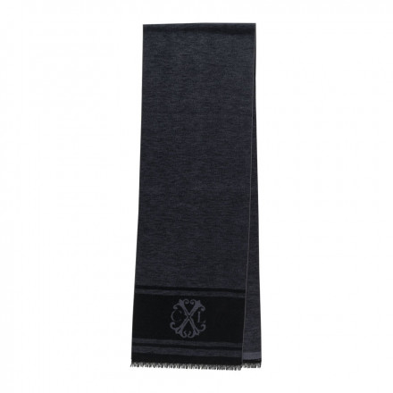 ÉCHARPE EN SOIE PERSONNALISÉE CHRISTIAN LACROIX® 'ID' - gris