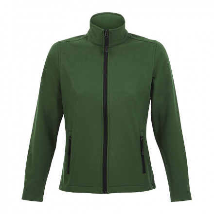 VESTE SOFTSHELL PERSONNALISÉE FEMME 'RACE' 280 GR/M² - vert bouteille