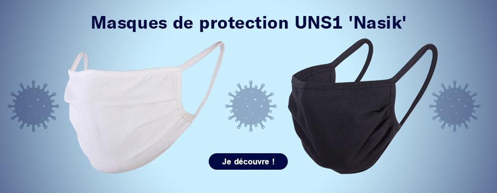 Optez pour un masque UNS1 publicitaire ! 