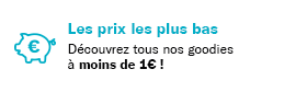 Objets publicitaires à moins de 1 € Objets publicitaires pas chers