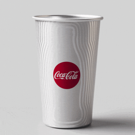 GOBELET MAGIQUE EN ALU RECYCLE 45CL PERSONNALISABLE 'DIVERTY'